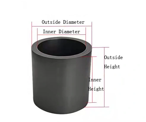 Melting Precious Metal Graphite Cup/Pot High Purity Graphite Crucible for Lab Smelting/Melt